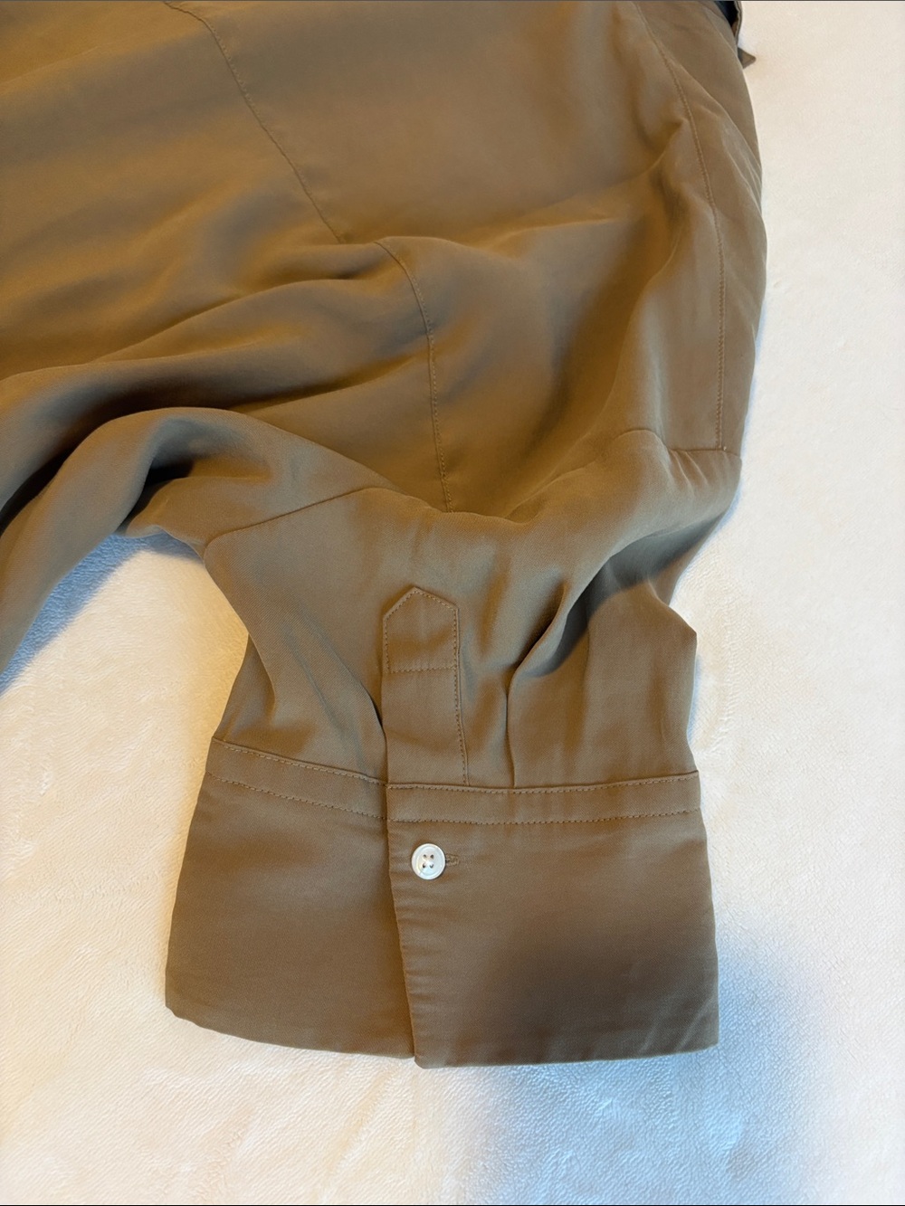 Banana Republic Olive Green V-Neck Short Sleeve Tunic - Picture 8 of 8